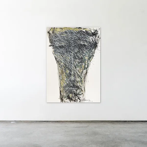 Image of Wind of thoughts by Liudmyla Davydenko, size: 100х140, made of oil/canvas, Painting medium, from Lviv, part of the Isolines series, priced at €2500 Photo 2 of 2.