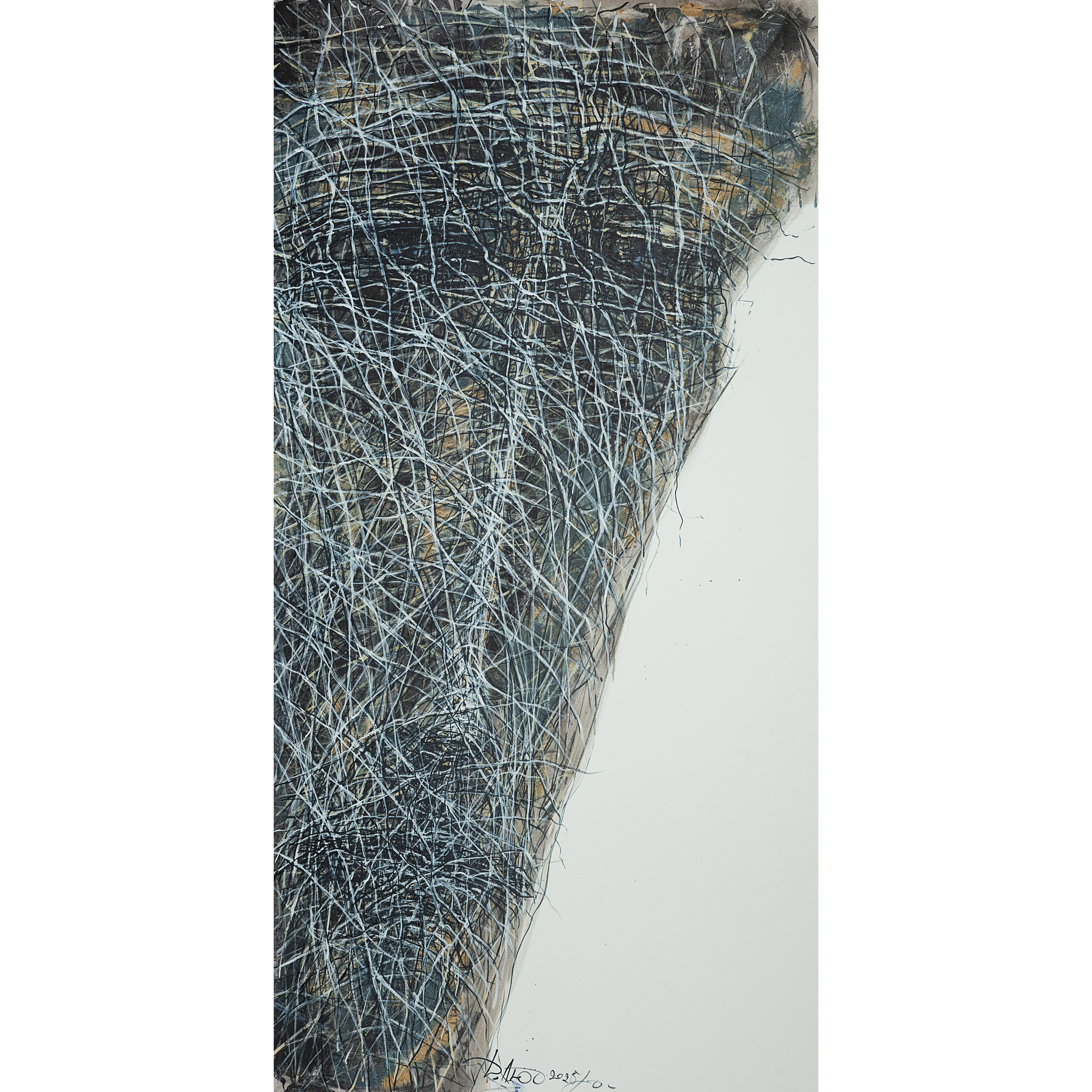 Image of Beside 1 by Liudmyla Davydenko, size: 100х200, made of oil/canvas, Painting medium, from Lviv, part of the Rhizome series, priced at €4000