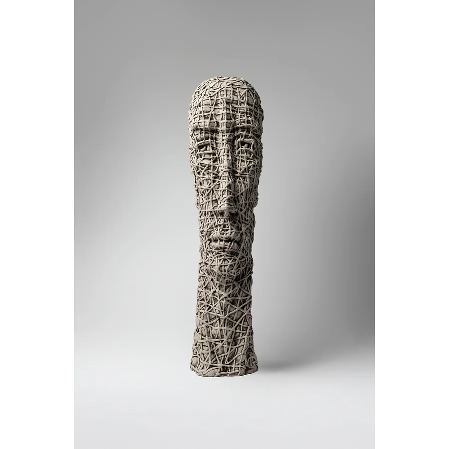 Image of Concentrated by Liudmyla Davydenko, size: 52х13х15, made of oil/canvas, Sculpture medium, from Lviv, part of the Holova/Head series, priced at €999 Photo 1 of 3.