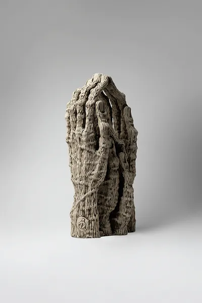 Image of Protect by Liudmyla Davydenko, size: 35х17х12, made of oil/canvas, Sculpture medium, from Lviv, part of the Holova/Head series, priced at €800 Photo 2 of 3.