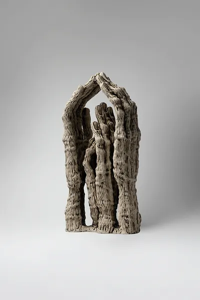 Image of Protect by Liudmyla Davydenko, size: 35х17х12, made of oil/canvas, Sculpture medium, from Lviv, part of the Holova/Head series, priced at €800 Photo 3 of 3.