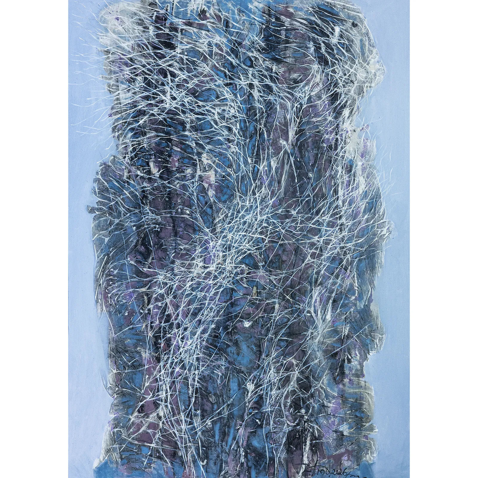 Image of Element 3 by Liudmyla Davydenko, size: 100х140, made of oil/canvas, Painting medium, from Lviv, part of the Isolines series, priced at €2500 Photo 1 of 2.