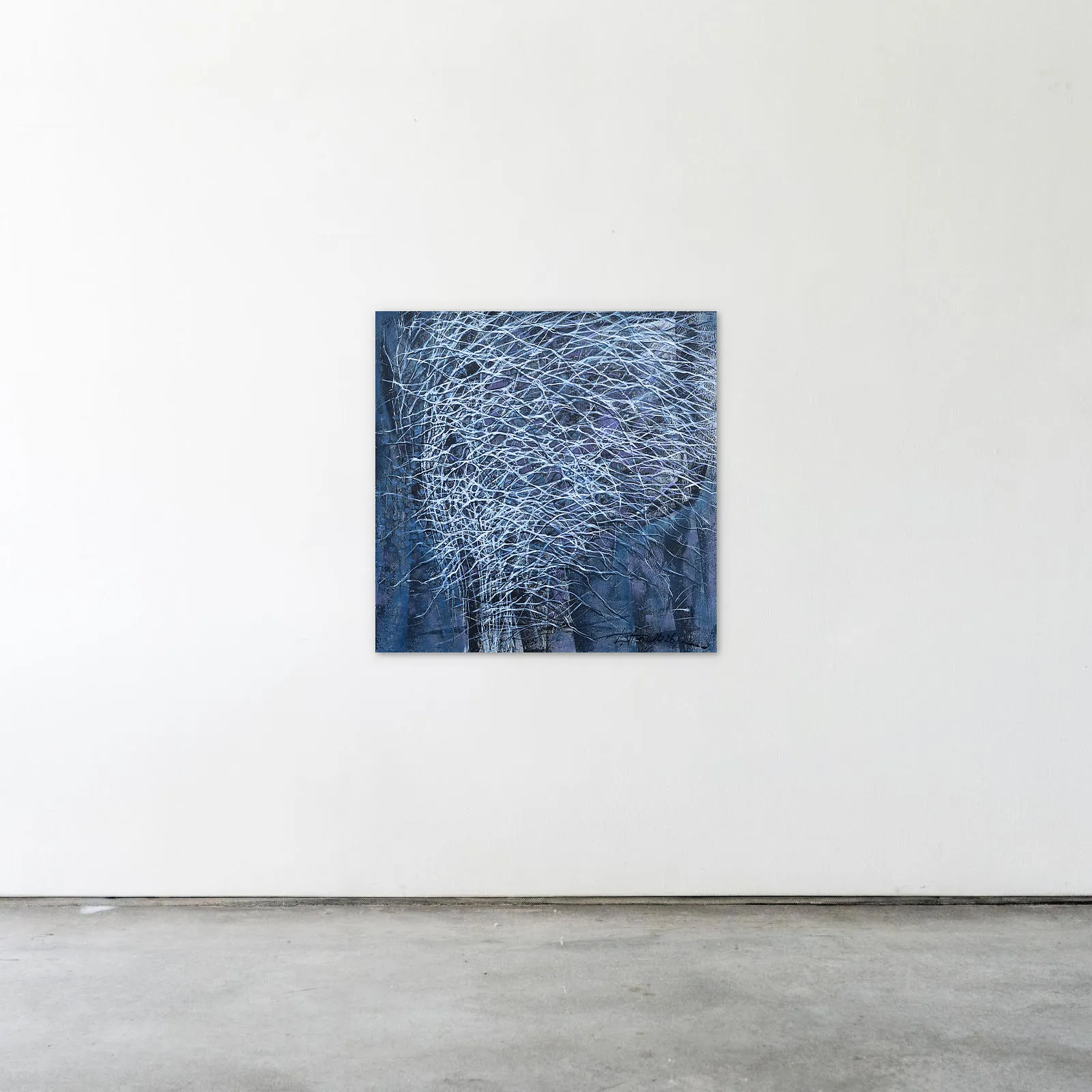 Зображення "Bush 1" від Людмила Давиденко, розмір: 70х70, матеріали: oil/canvas, медіум: Живопис, місто: Lviv, серія: Ізолінії, ціна: €800 Фото 2 з 2.