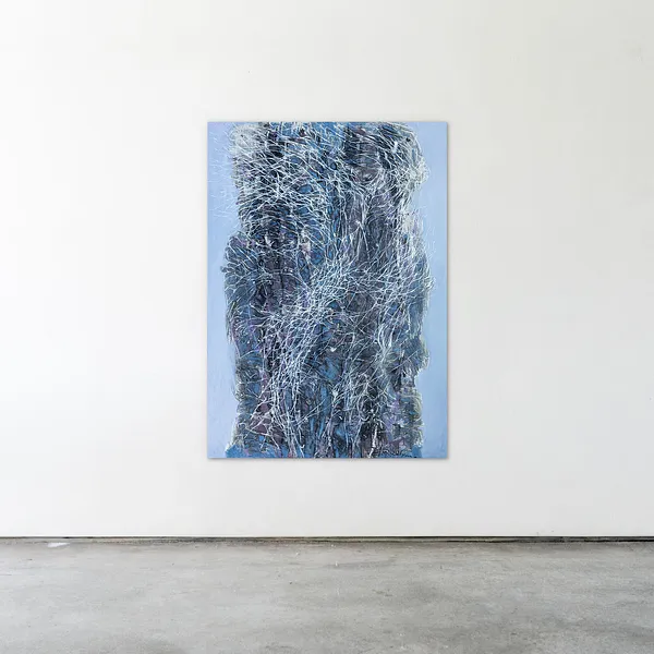 Image of Element 3 by Liudmyla Davydenko, size: 100х140, made of oil/canvas, Painting medium, from Lviv, part of the Isolines series, priced at €2500 Photo 2 of 2.