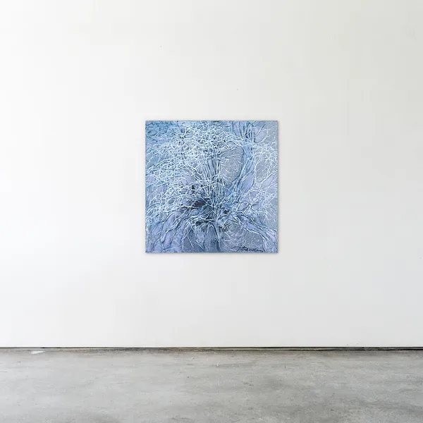 Зображення "Flower 1" від Людмила Давиденко, розмір: 80x80 см, медіум: Живопис, серія: Ізолінії, ціна: €1000 Фото 2 з 2.