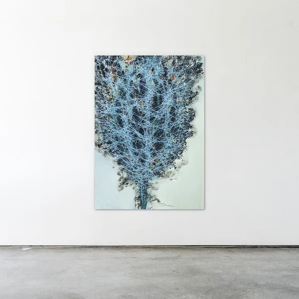 Image of Element 2 by Liudmyla Davydenko, size: 100х140, made of oil/canvas, Painting medium, from Lviv, part of the Isolines series, priced at €2500 Photo 2 of 2.