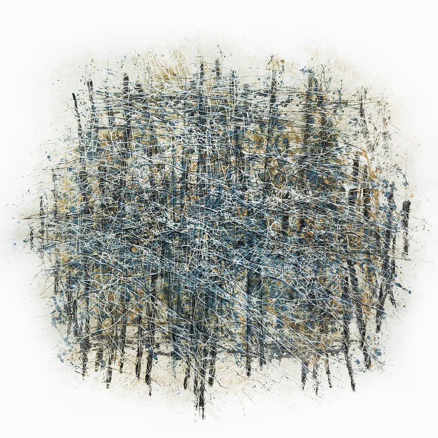 Зображення "Creation 1" від Людмила Давиденко, розмір: 200х200, матеріали: oil/canvas, медіум: Живопис, місто: Lviv, серія: Ізолінії, ціна: €6000