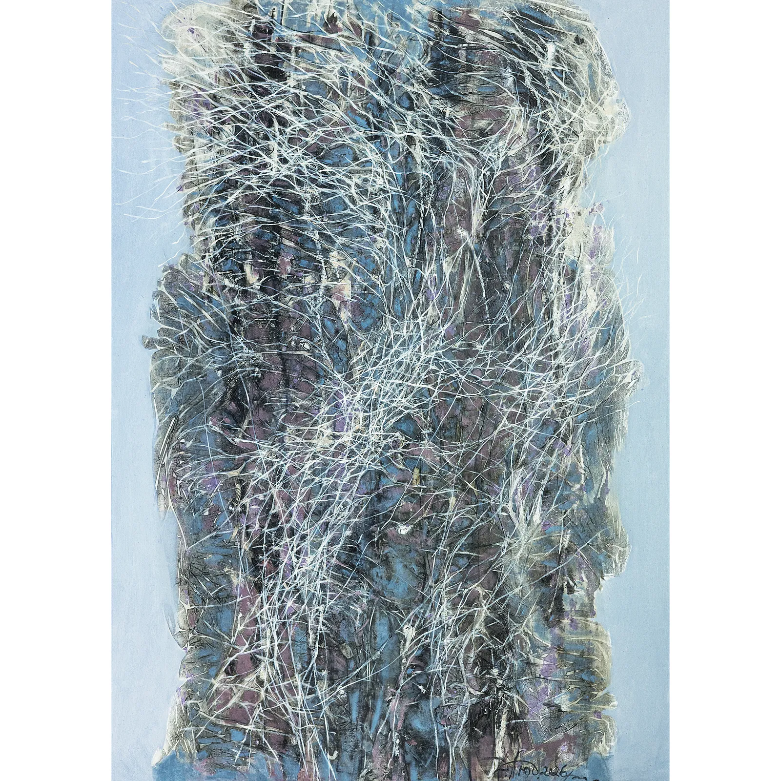 Image of Element 3 by Liudmyla Davydenko, size: 100х140, made of oil/canvas, Painting medium, from Lviv, part of the Isolines series, priced at €2500 Photo 1 of 2.