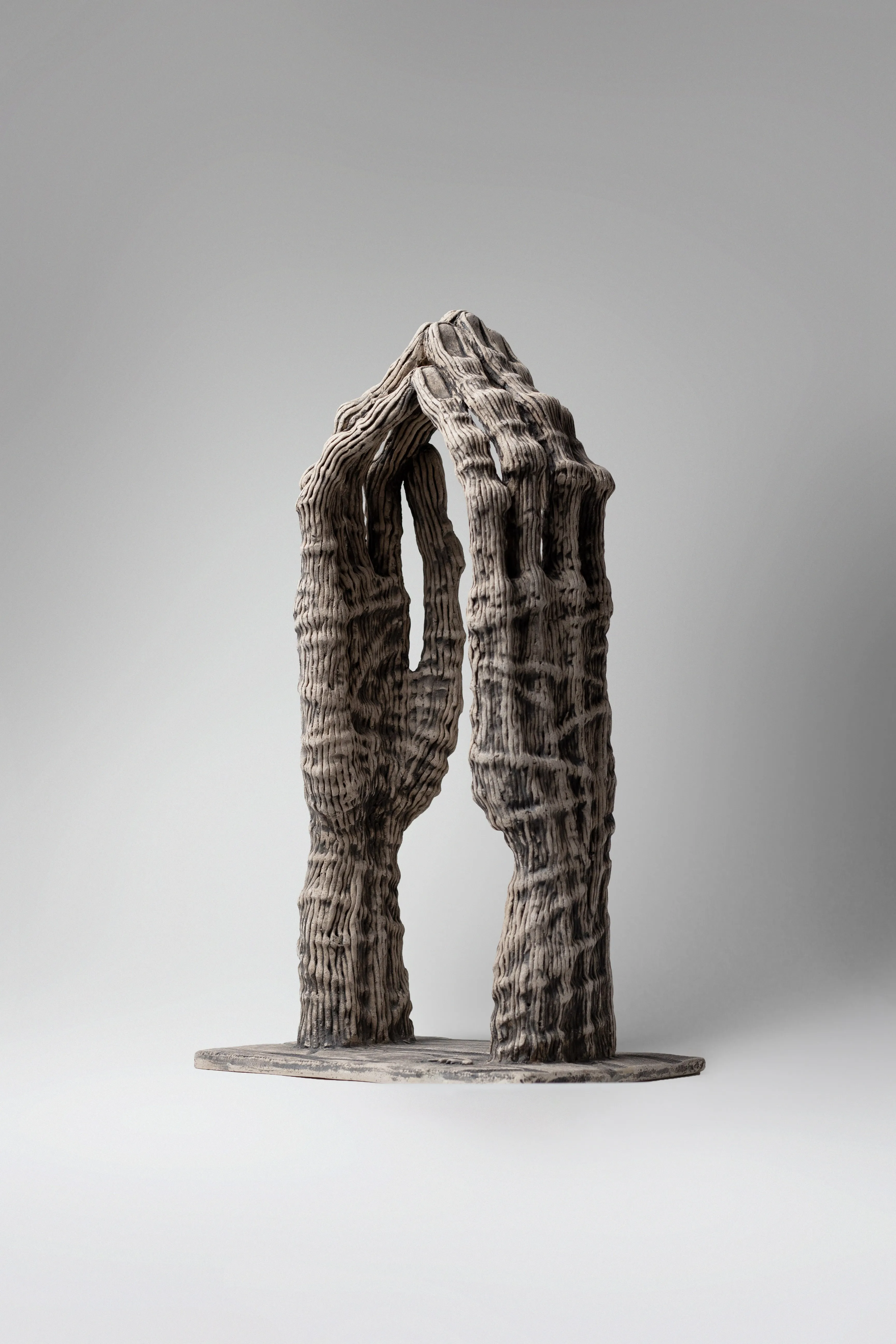 Image of Shelter 3 by Liudmyla Davydenko, size: 38х21,5х14, made of Chamotte, glazes, Sculpture medium, from Lviv, part of the Holova/Head series, priced at $600