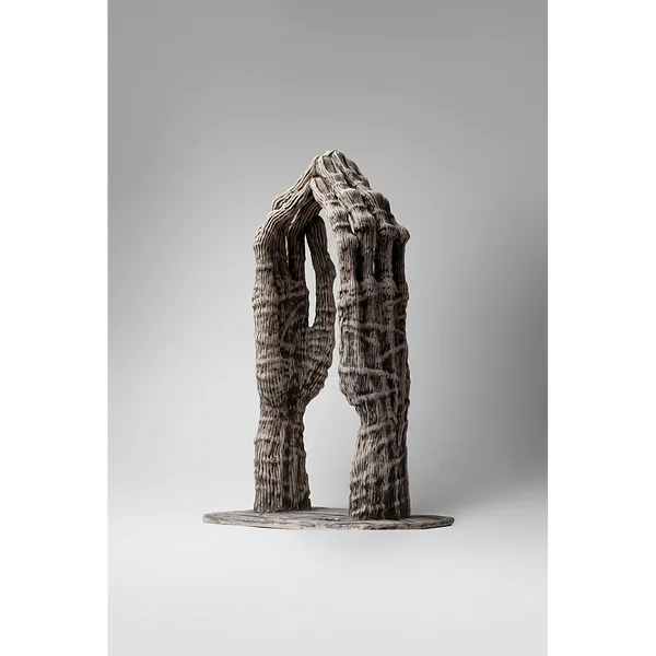 Image of Shelter 3 by Liudmyla Davydenko, size: 38х21,5х14, made of Chamotte, glazes, Sculpture medium, from Lviv, part of the Holova/Head series, priced at $600