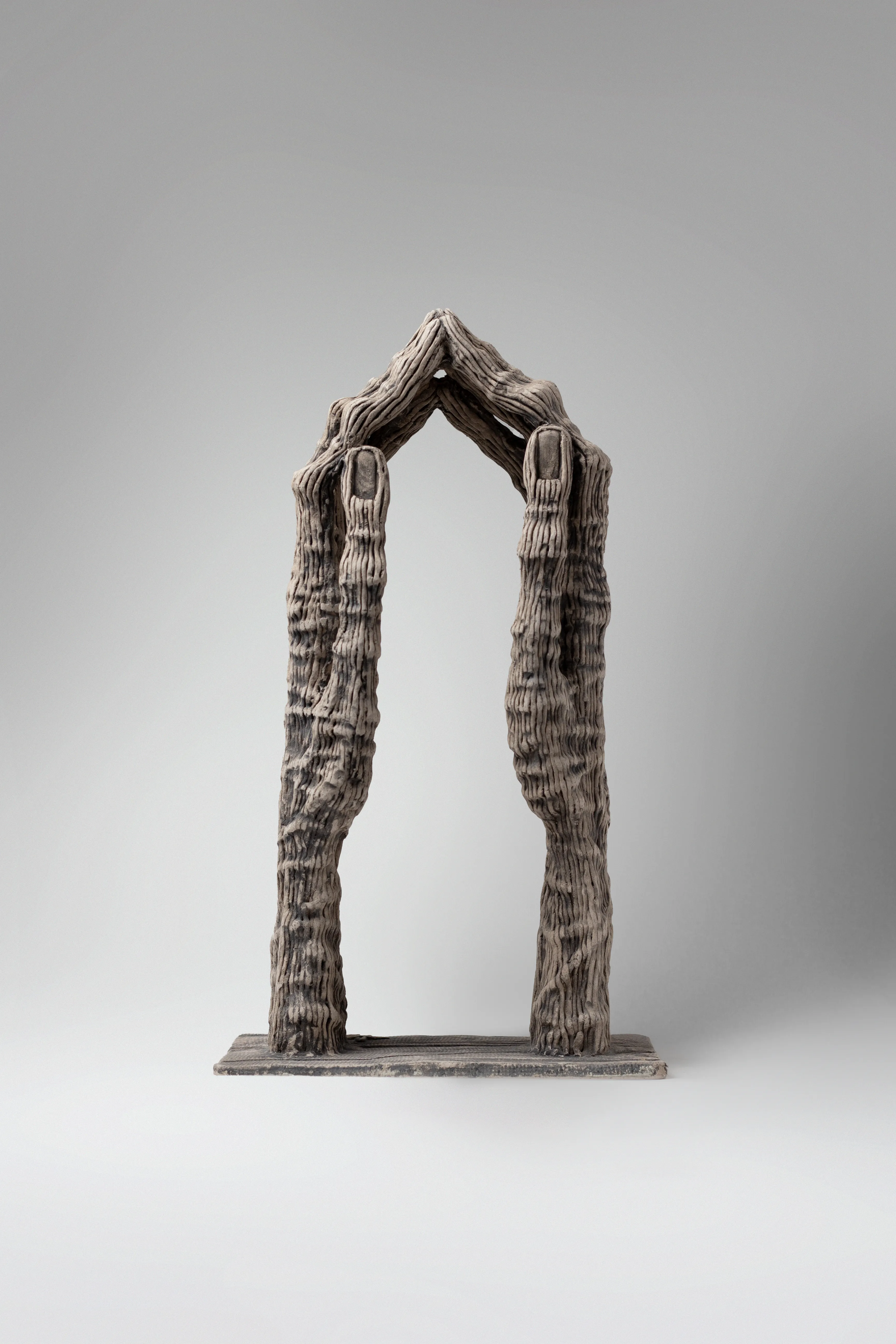 Image of Shelter 3 by Liudmyla Davydenko, size: 38х21,5х14, made of Chamotte, glazes, Sculpture medium, from Lviv, part of the Holova/Head series, priced at $600 Photo 2 of 3.