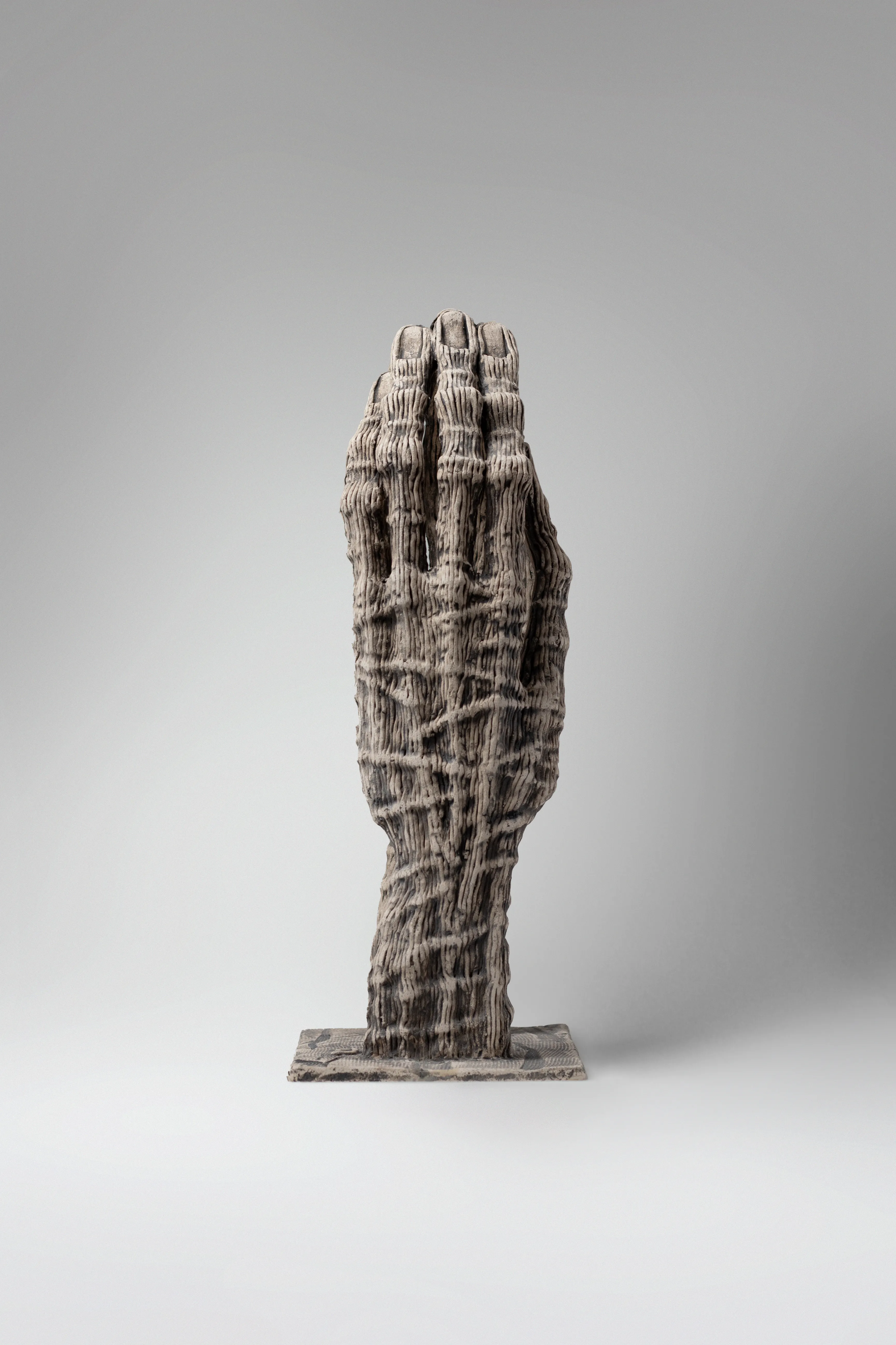 Image of Shelter 3 by Liudmyla Davydenko, size: 38х21,5х14, made of Chamotte, glazes, Sculpture medium, from Lviv, part of the Holova/Head series, priced at $600 Photo 3 of 3.