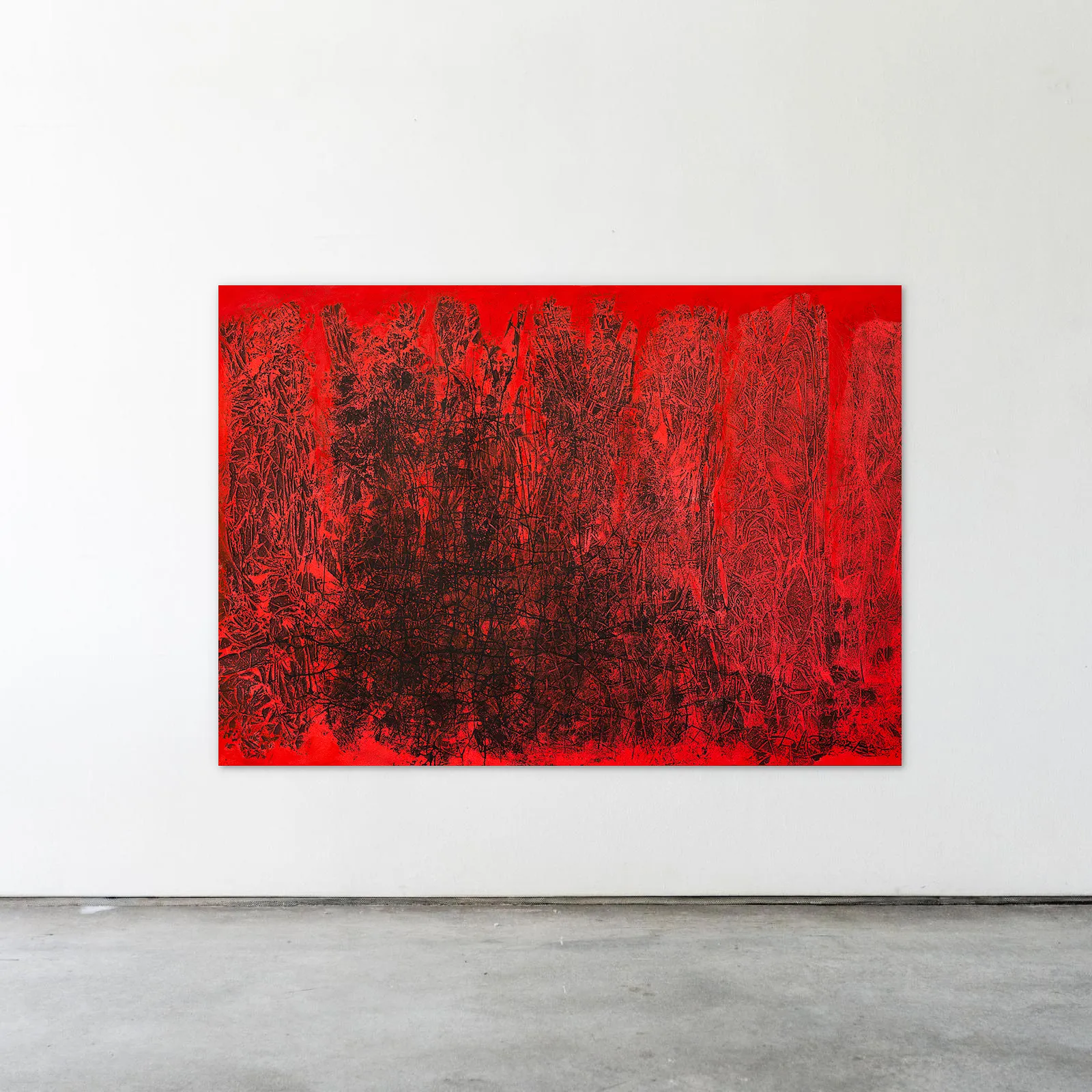 Image of Flame by Liudmyla Davydenko, size: 140х200, made of oil/canvas, Painting medium, part of the Synergetics series, priced at €4500 Photo 2 of 3.