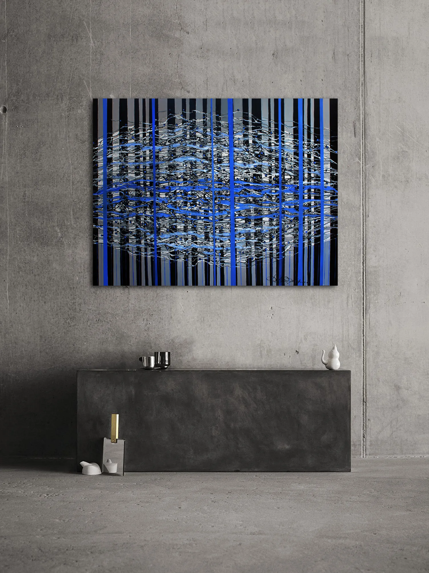 Image of Stigmata cold by Liudmyla Davydenko, size: 100х130, made of oil/canvas, Painting medium, part of the Rhizome series, priced at $2000 Photo 2 of 2.