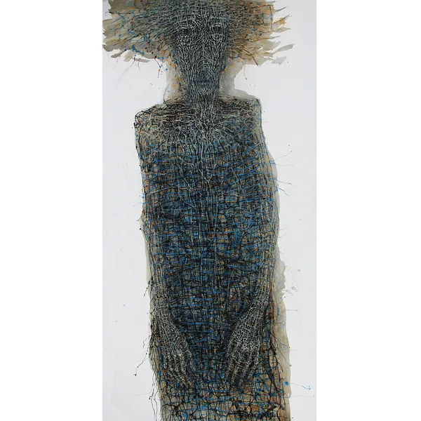 Image of Wickered and tangled by Liudmyla Davydenko, size: 100х200, made of oil/canvas, Painting medium, part of the Holova/Head series, priced at $3500