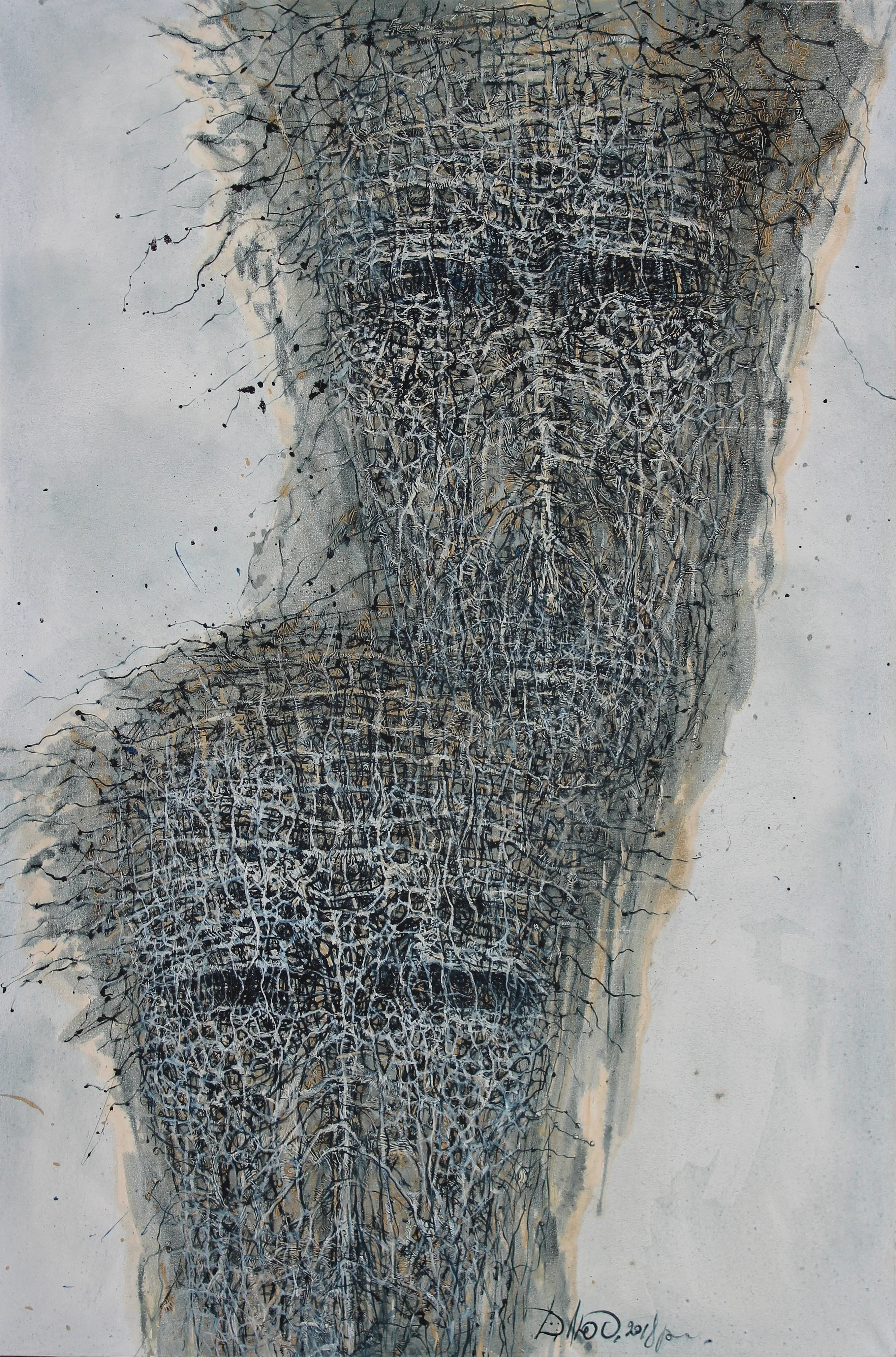 Image of In seguence 1 by Liudmyla Davydenko, size: 100х150, made of oil/canvas, Painting medium, part of the Holova/Head series, priced at $2500
