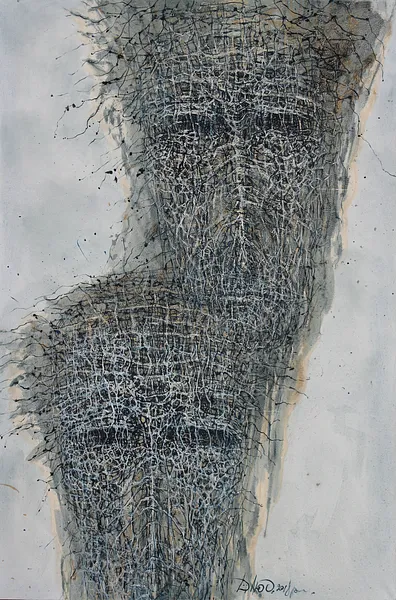 Image of In seguence 1 by Liudmyla Davydenko, size: 100х150, made of oil/canvas, Painting medium, part of the Holova/Head series, priced at €2500 Photo 1 of 2.