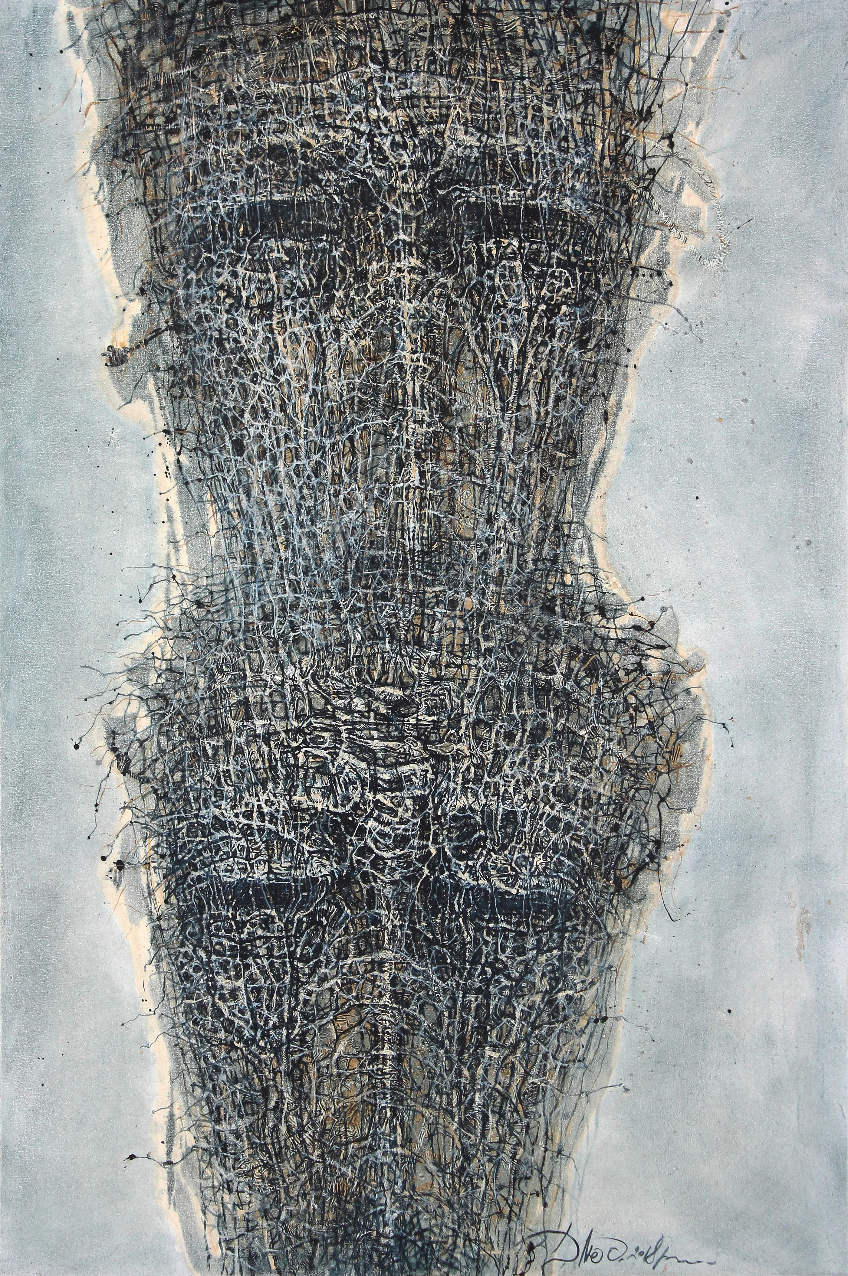 Image of In seguence 2 by Liudmyla Davydenko, size: 100х150, made of oil/canvas, Painting medium, part of the Holova/Head series, priced at $2500