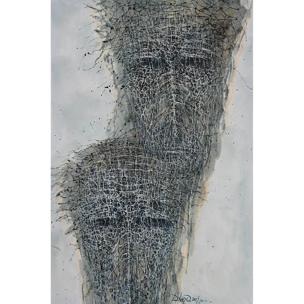 Image of In seguence 1 by Liudmyla Davydenko, size: 100х150, made of oil/canvas, Painting medium, part of the Holova/Head series, priced at $2500