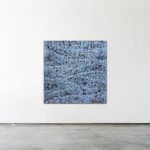 Image of Waves 1 by Liudmyla Davydenko, size: 140х140, made of oil/canvas, Painting medium, part of the Rhizome series, priced at $2500 Photo 2 of 2.