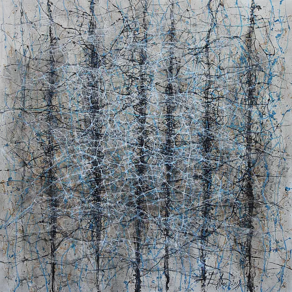 Image of Ізоплети 2 by Liudmyla Davydenko, size: 140х140, made of oil/canvas, Painting medium, part of the Isolines series, priced at $2500