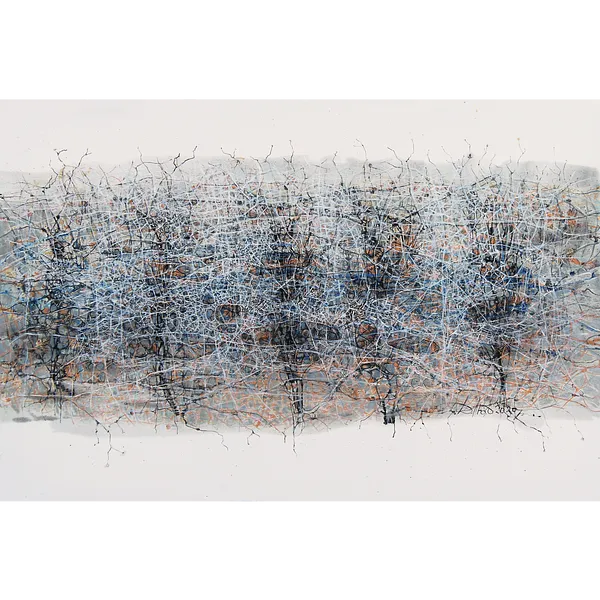 Image of Horizontal 2 by Liudmyla Davydenko, size: 150х100, made of oil/canvas, Painting medium, part of the Isolines series, priced at $2500