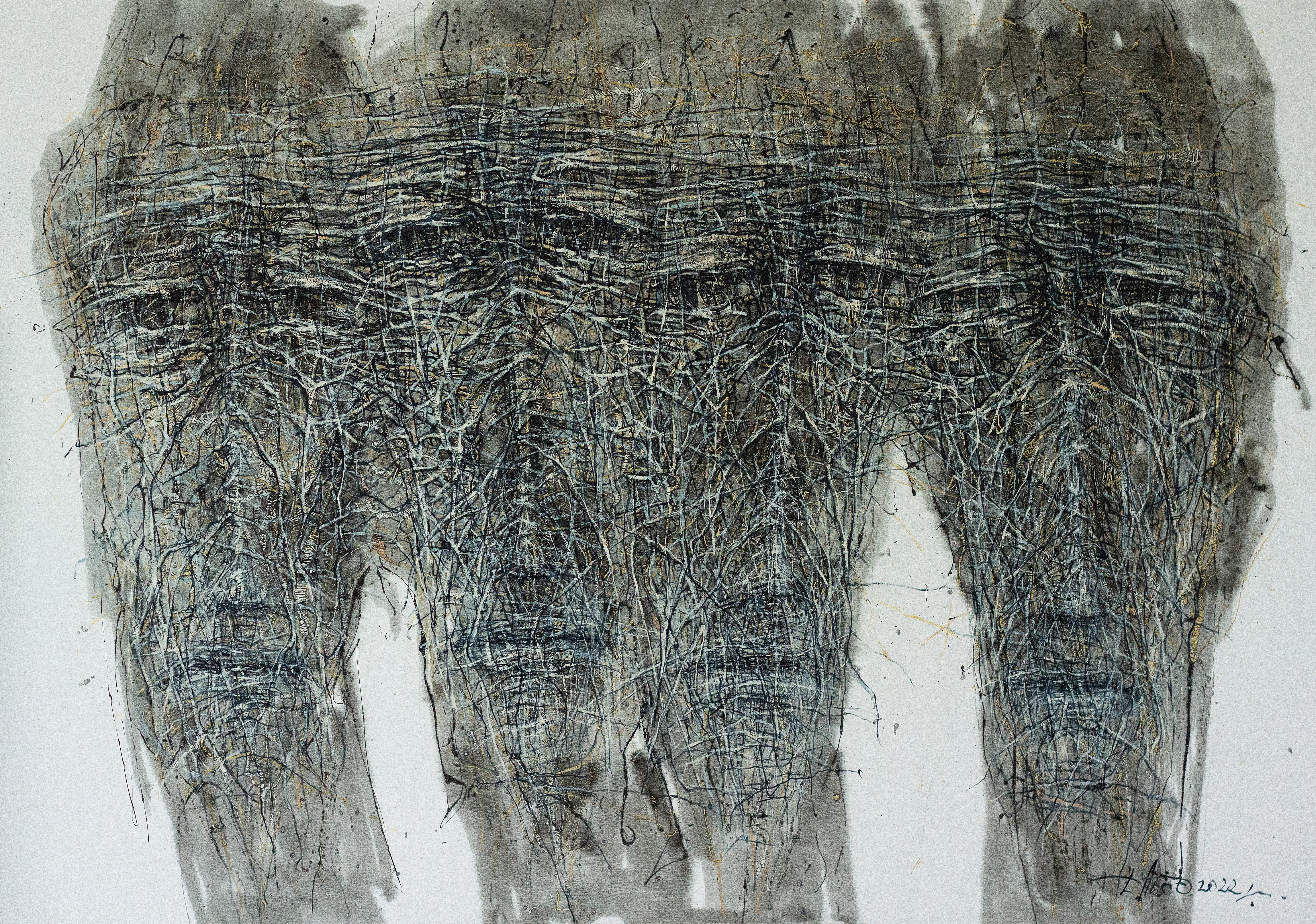 Image of Unity 2 by Liudmyla Davydenko, size: 200х140, made of oil/canvas, Painting medium, part of the Holova/Head series, priced at $4000