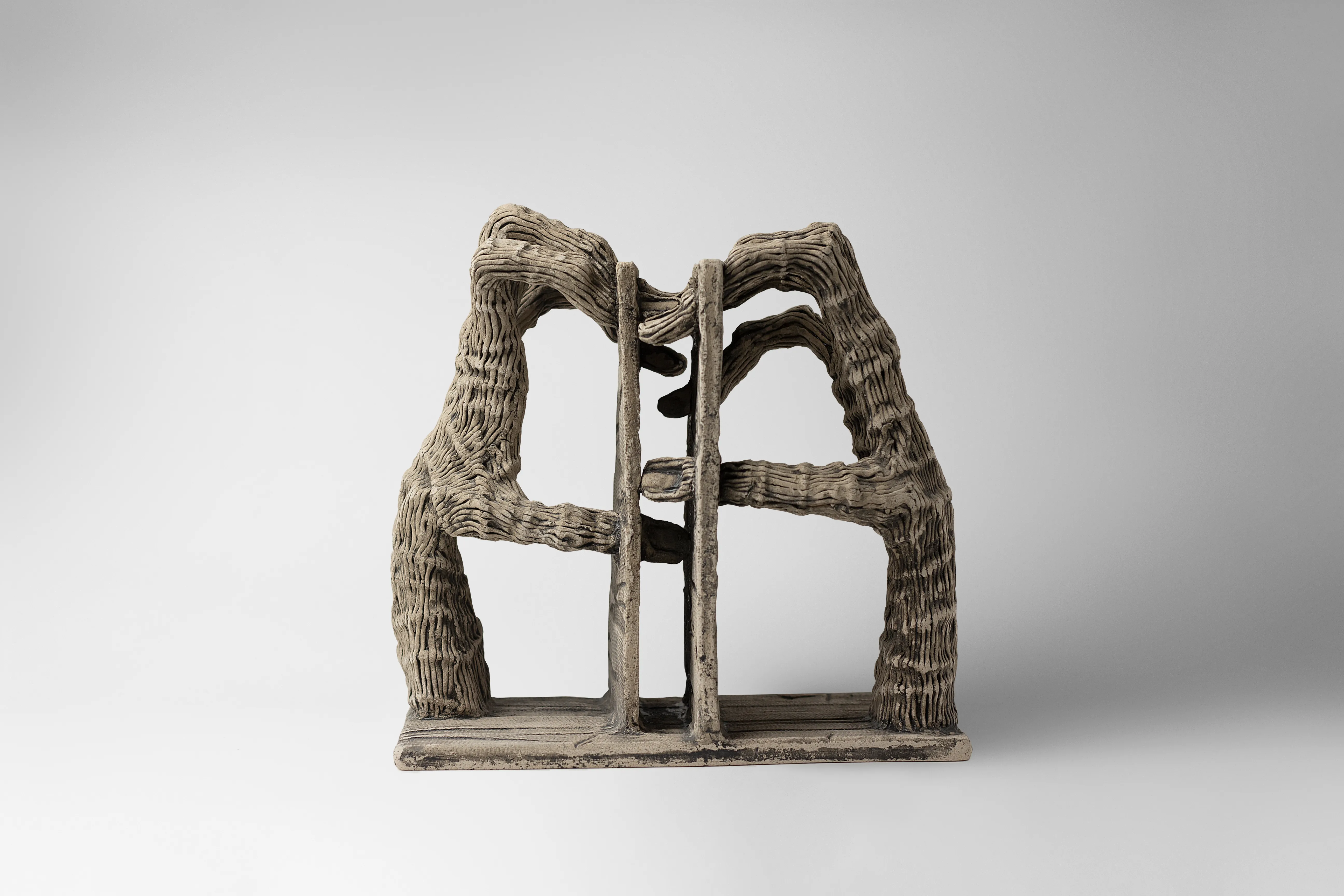 Image of Penetrate by Liudmyla Davydenko, size: 25х24х15, made of chamotte, glaze, Sculpture medium, part of the Holova/Head series, priced at €700