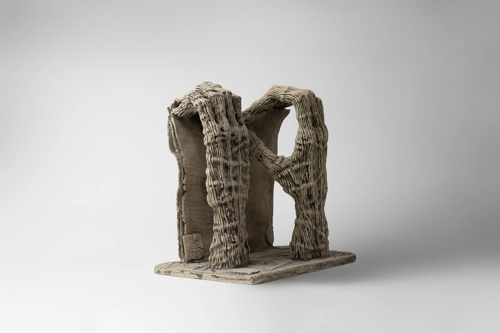 Image of To break by Liudmyla Davydenko, size: 24х22,5х15, made of chamotte, glaze, Sculpture medium, part of the Holova/Head series, priced at €700 Photo 1 of 4.