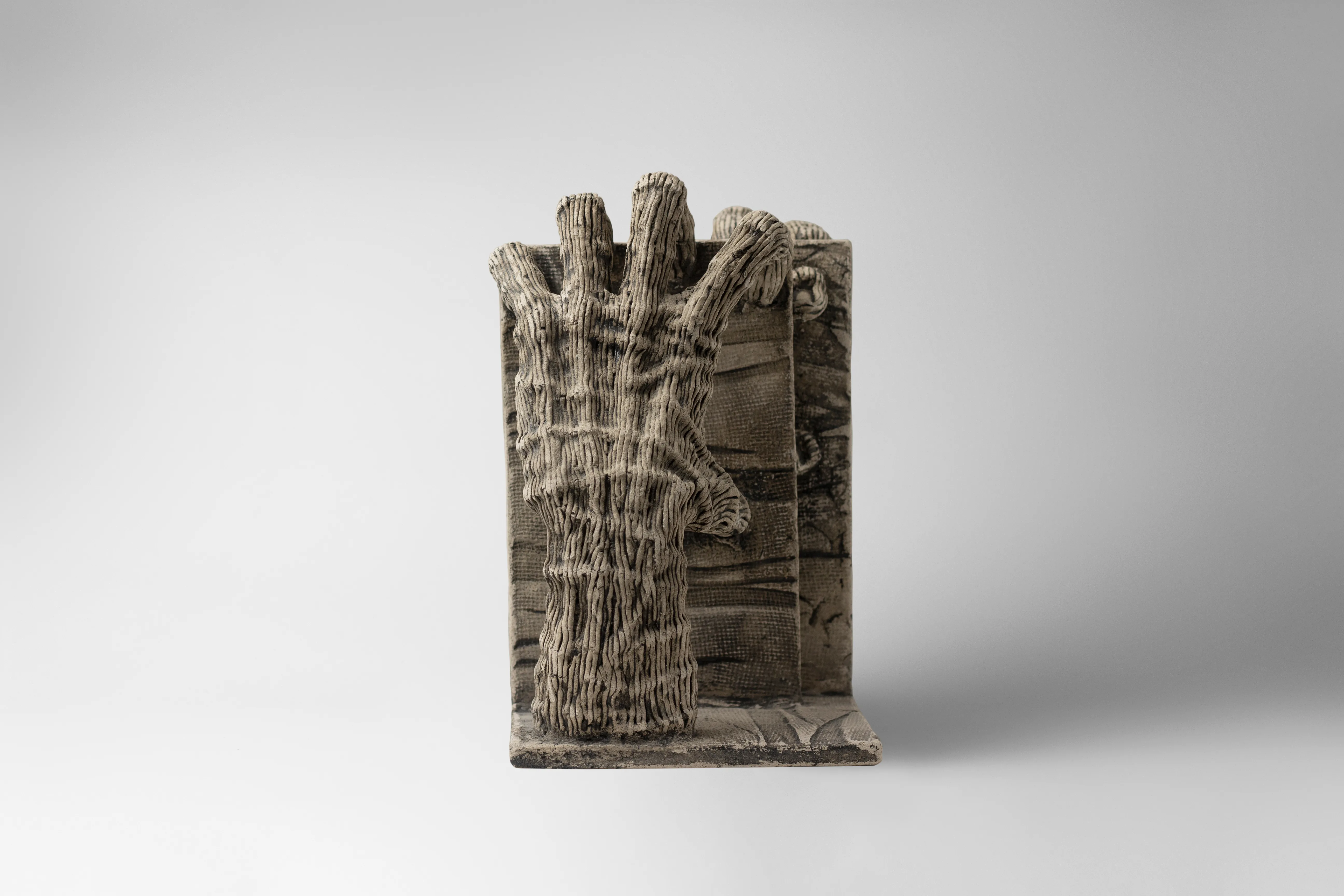 Image of Penetrate by Liudmyla Davydenko, size: 25х24х15, made of chamotte, glaze, Sculpture medium, part of the Holova/Head series, priced at $700 Photo 3 of 3.
