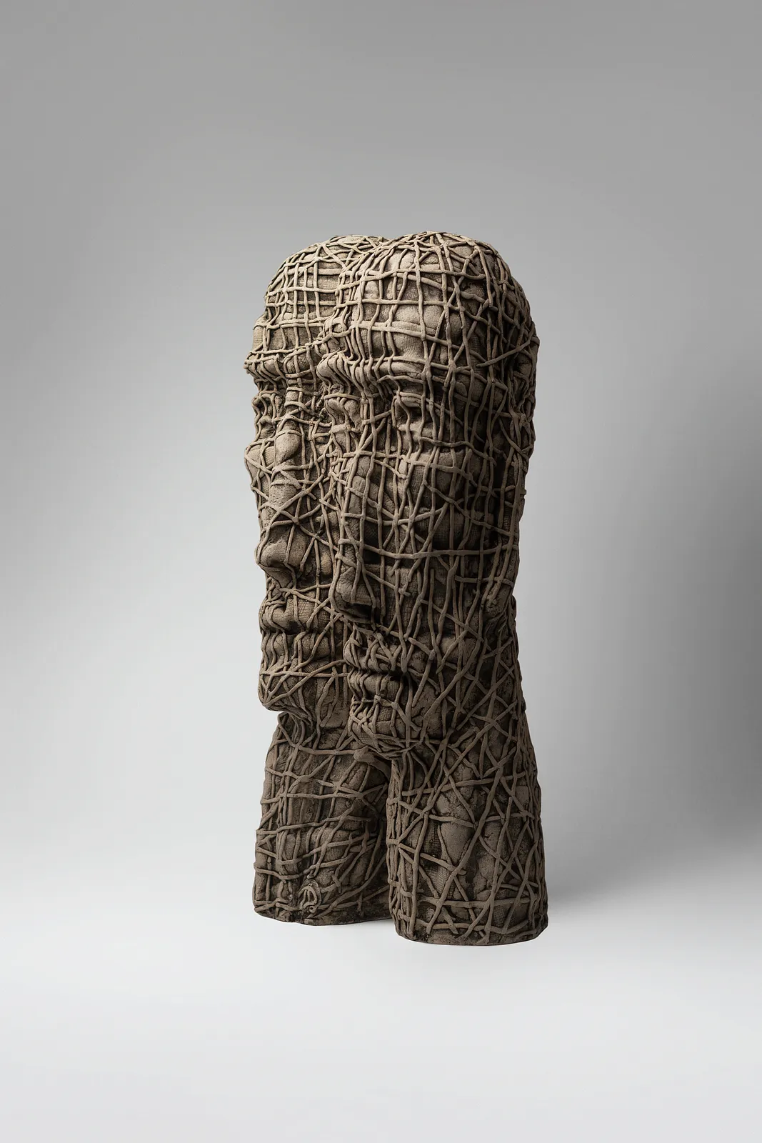 Image of Beside by Liudmyla Davydenko, size: 47х25х18, made of chamotte, glaze, Sculpture medium, part of the Holova/Head series, priced at $1200 Photo 2 of 3.