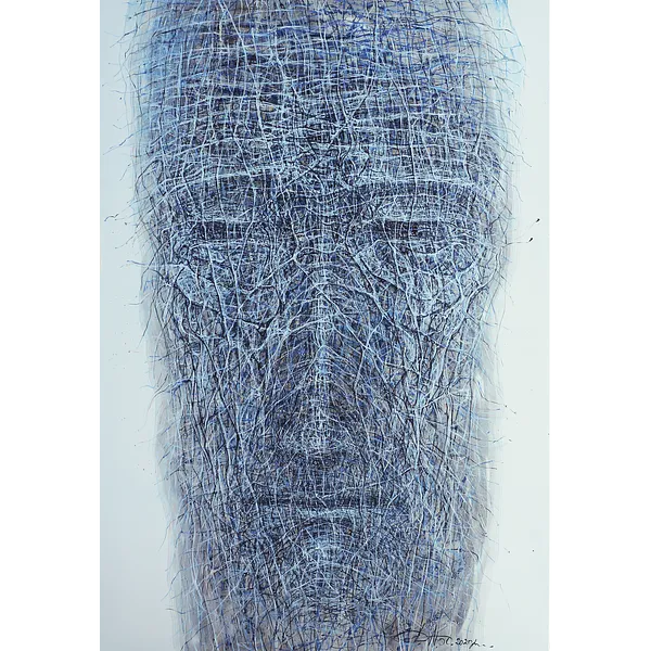 Image of River by Liudmyla Davydenko, size: 140x205, made of oil/canvas, Painting medium, part of the Holova/Head series, priced at $5000