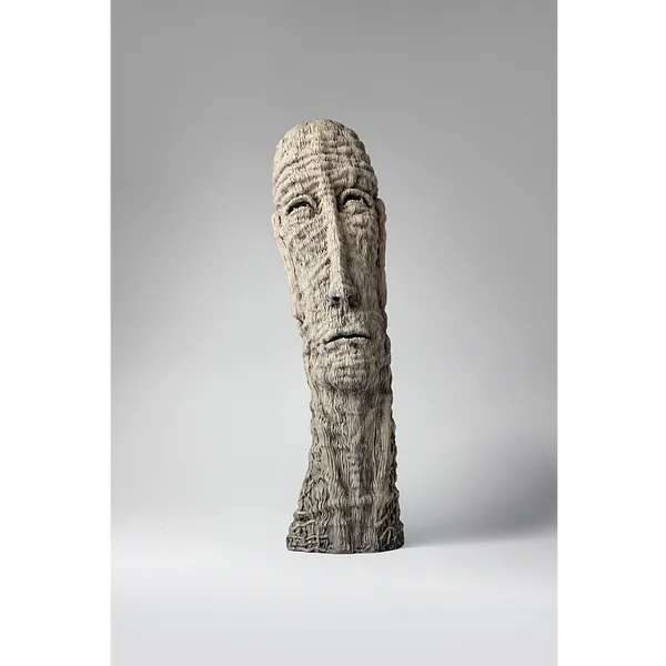 Image of Up by Liudmyla Davydenko, size: 54х15х17, made of chamotte, glaze, Sculpture medium, part of the Holova/Head series, priced at $1000