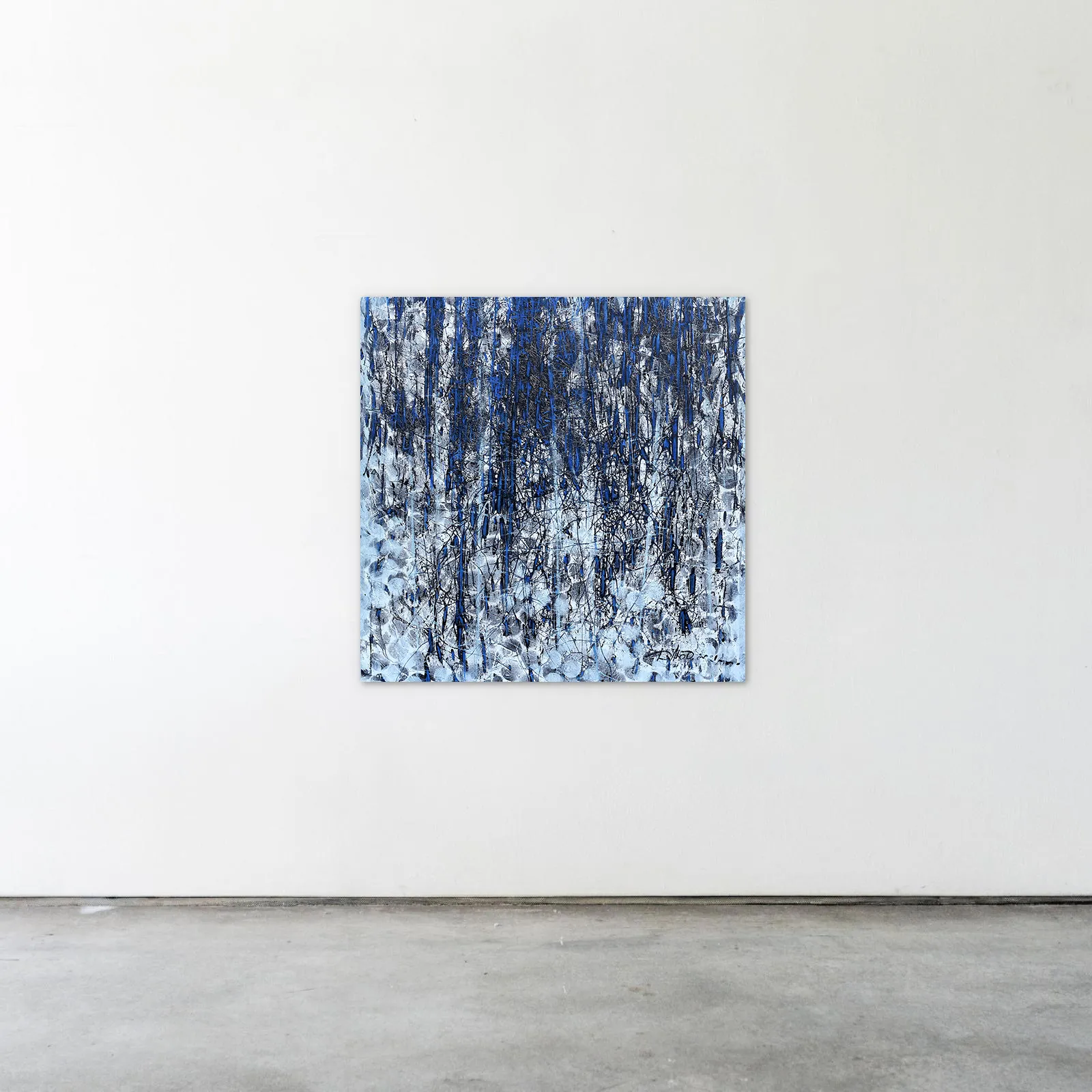 Image of Deteils 1 by Liudmyla Davydenko, size: 100x100, made of oil/canvas, Painting medium, part of the Synergetics series, priced at $1500 Photo 2 of 2.
