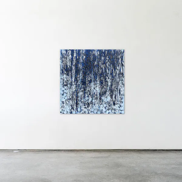 Image of Deteils 1 by Liudmyla Davydenko, size: 100x100, made of oil/canvas, Painting medium, part of the Synergetics series, priced at $1500 Photo 2 of 2.
