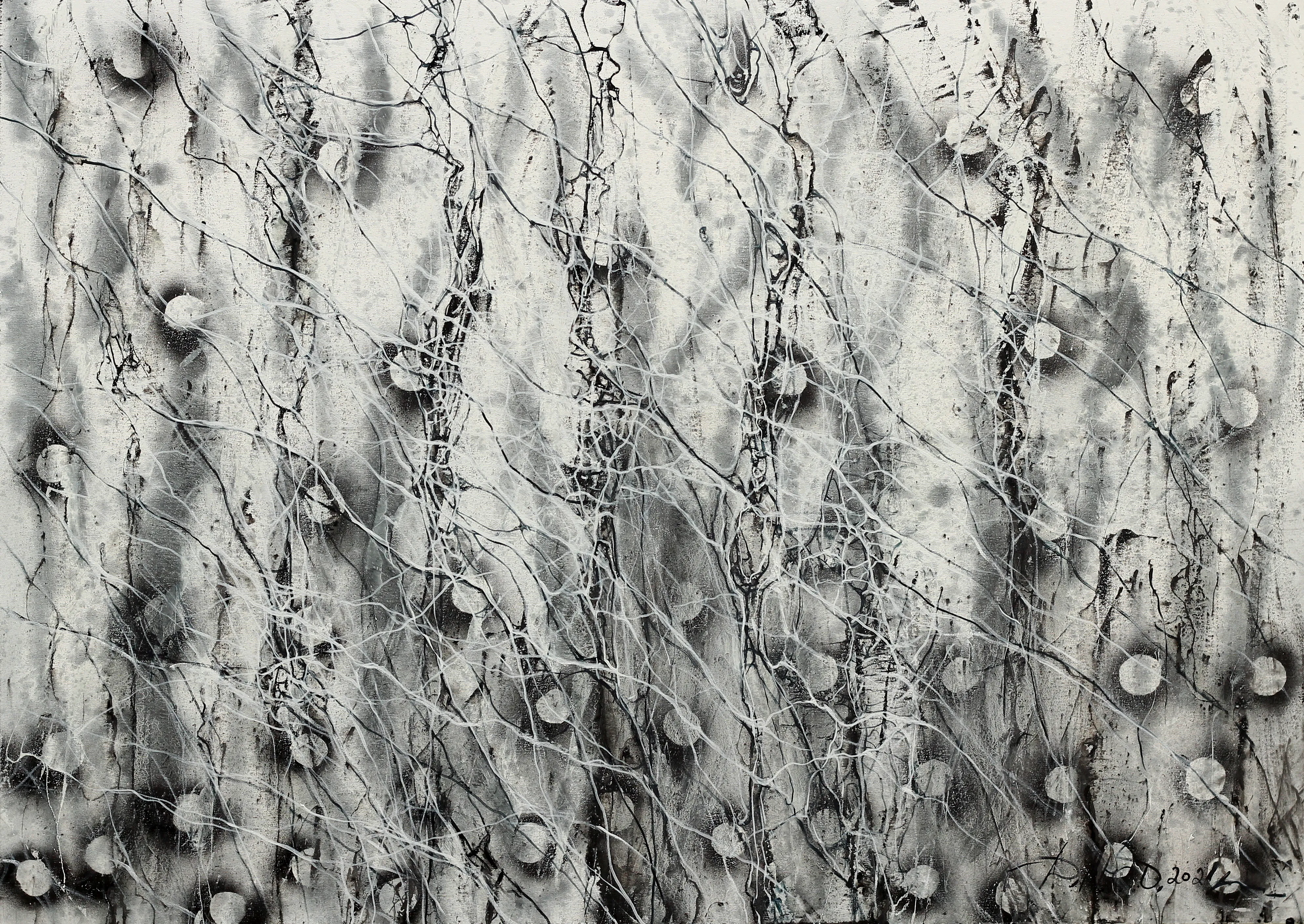 Image of Inversion 1 by Liudmyla Davydenko, size: 100х140, made of oil/canvas, Painting medium, part of the Synergetics series, priced at $2000