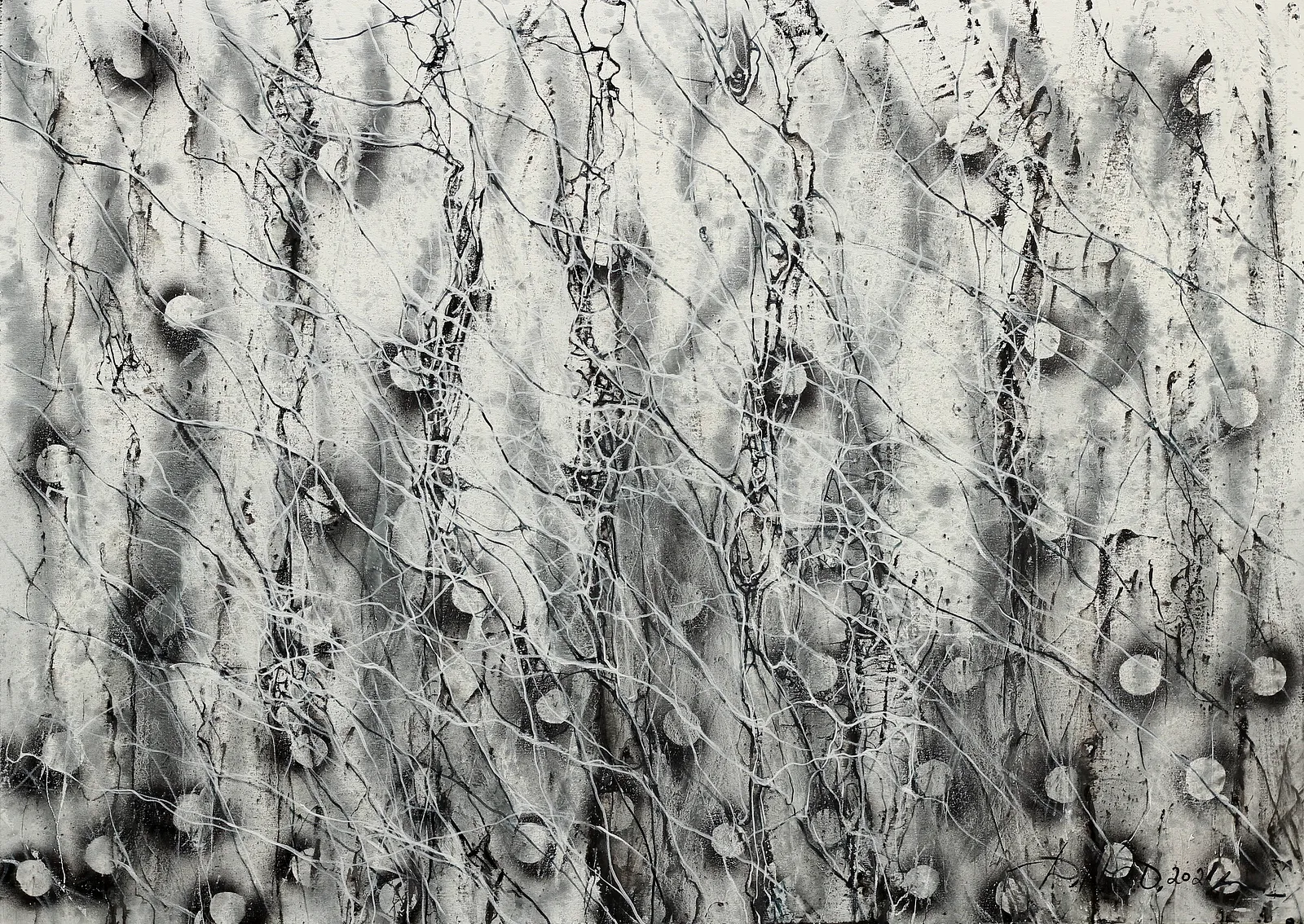 Image of Inversion 1 by Liudmyla Davydenko, size: 100х140, made of oil/canvas, Painting medium, part of the Synergetics series, priced at €2500 Photo 1 of 2.