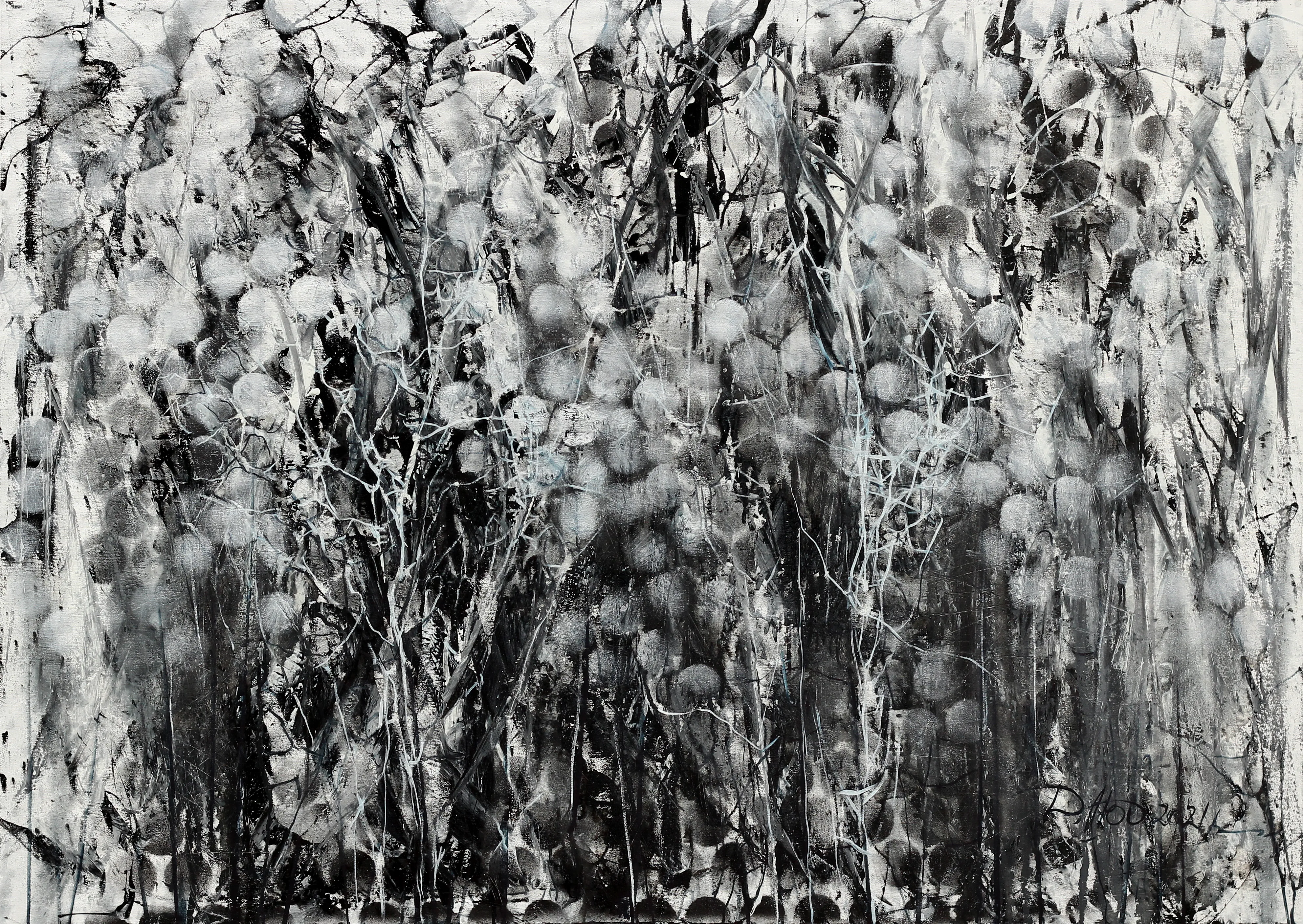 Image of Inversion 2 by Liudmyla Davydenko, size: 100х140, made of oil/canvas, Painting medium, part of the Synergetics series, priced at $2000