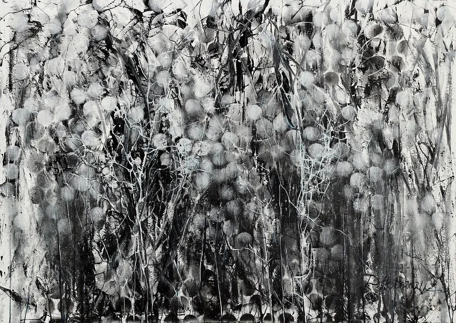 Image of Inversion 2 by Liudmyla Davydenko, size: 100х140, made of oil/canvas, Painting medium, part of the Synergetics series, priced at $2000 Photo 1 of 2.
