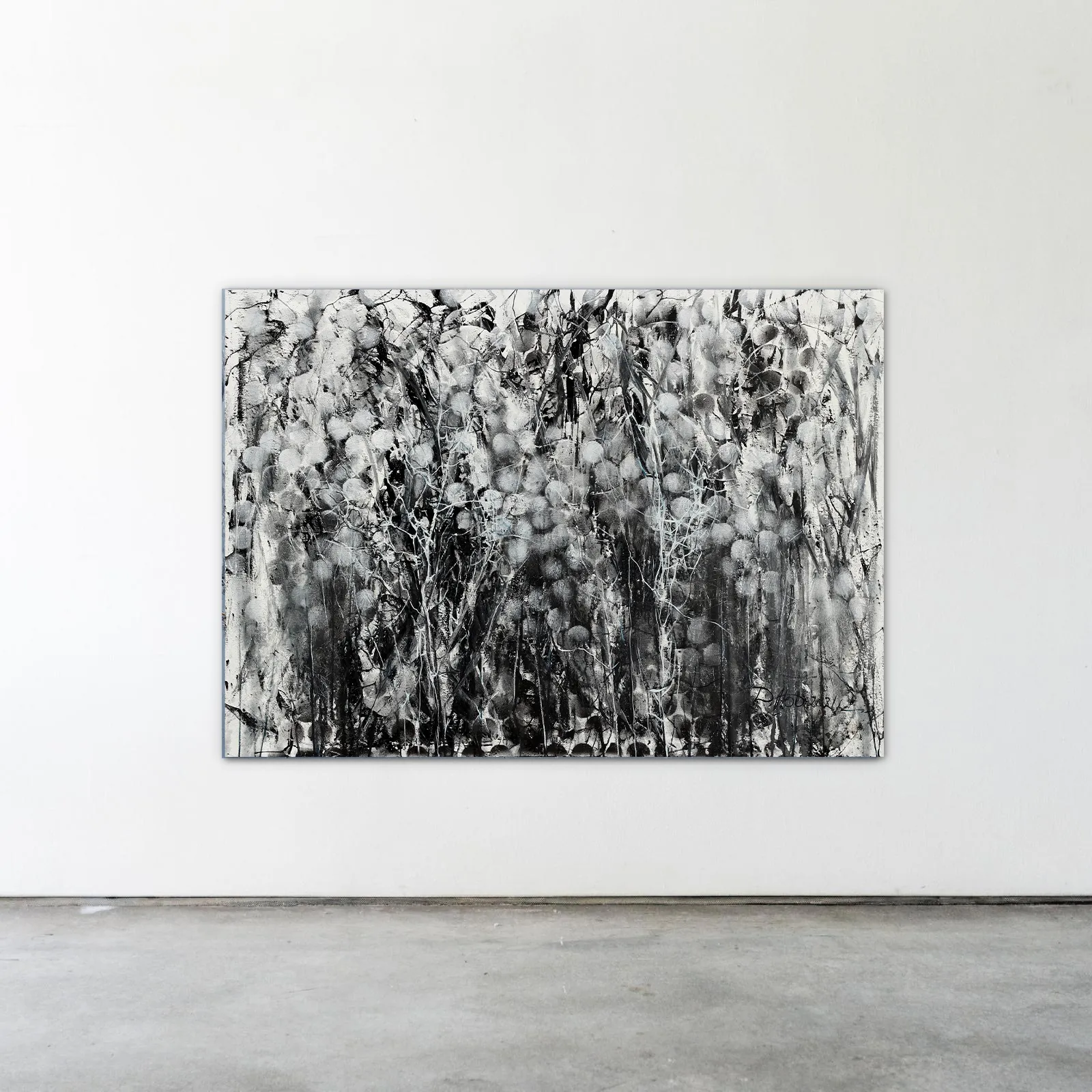 Image of Inversion 2 by Liudmyla Davydenko, size: 100х140, made of oil/canvas, Painting medium, part of the Synergetics series, priced at $2000 Photo 2 of 2.