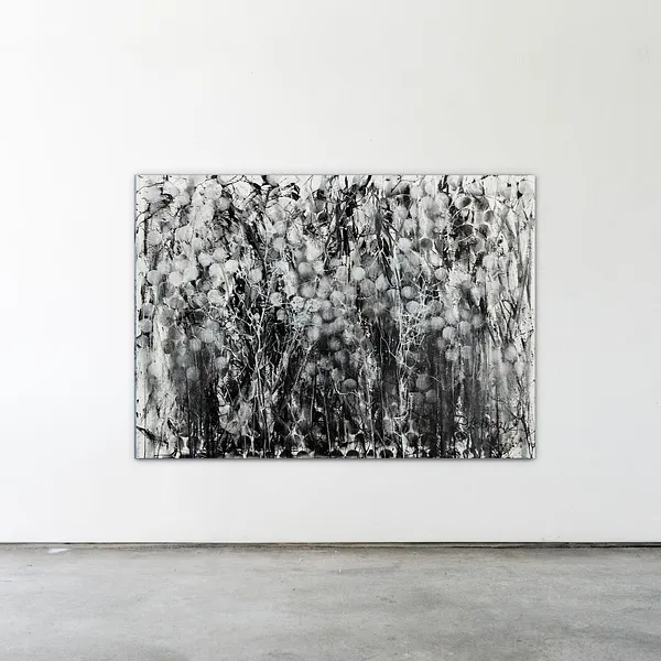 Image of Inversion 2 by Liudmyla Davydenko, size: 100х140, made of oil/canvas, Painting medium, part of the Synergetics series, priced at $2000 Photo 2 of 2.