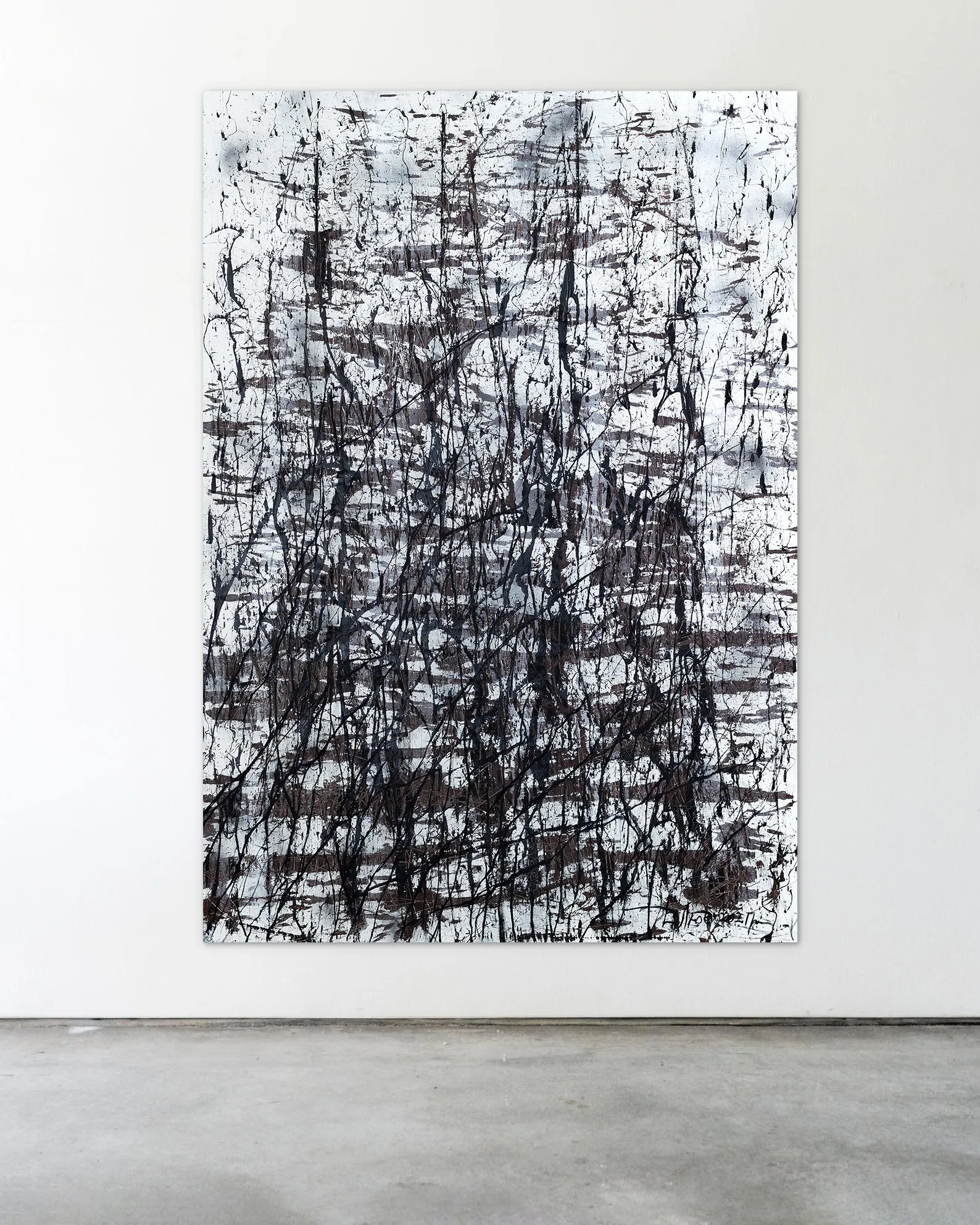 Image of Direction 2 by Liudmyla Davydenko, size: 140х200, made of oil/canvas, Painting medium, part of the Isolines series, priced at $4000 Photo 2 of 2.