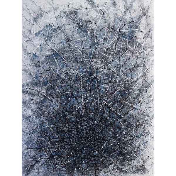 Image of Absorption 1 by Liudmyla Davydenko, size: 120х160, made of oil/canvas, Painting medium, part of the Isolines series, priced at $3000