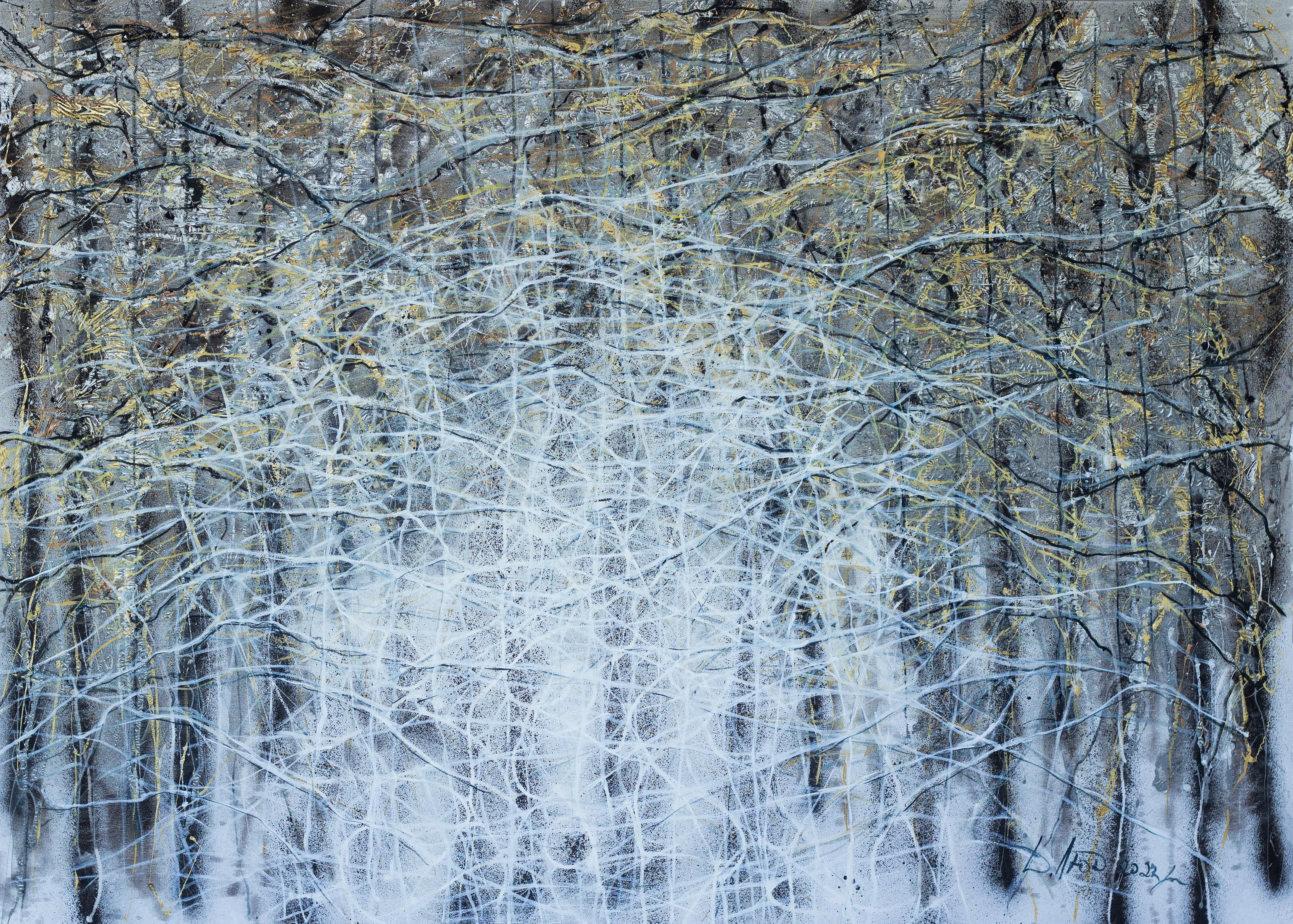 Image of Wind 2 by Liudmyla Davydenko, size: 100х140, made of oil/canvas, Painting medium, part of the Isolines series, priced at $2500