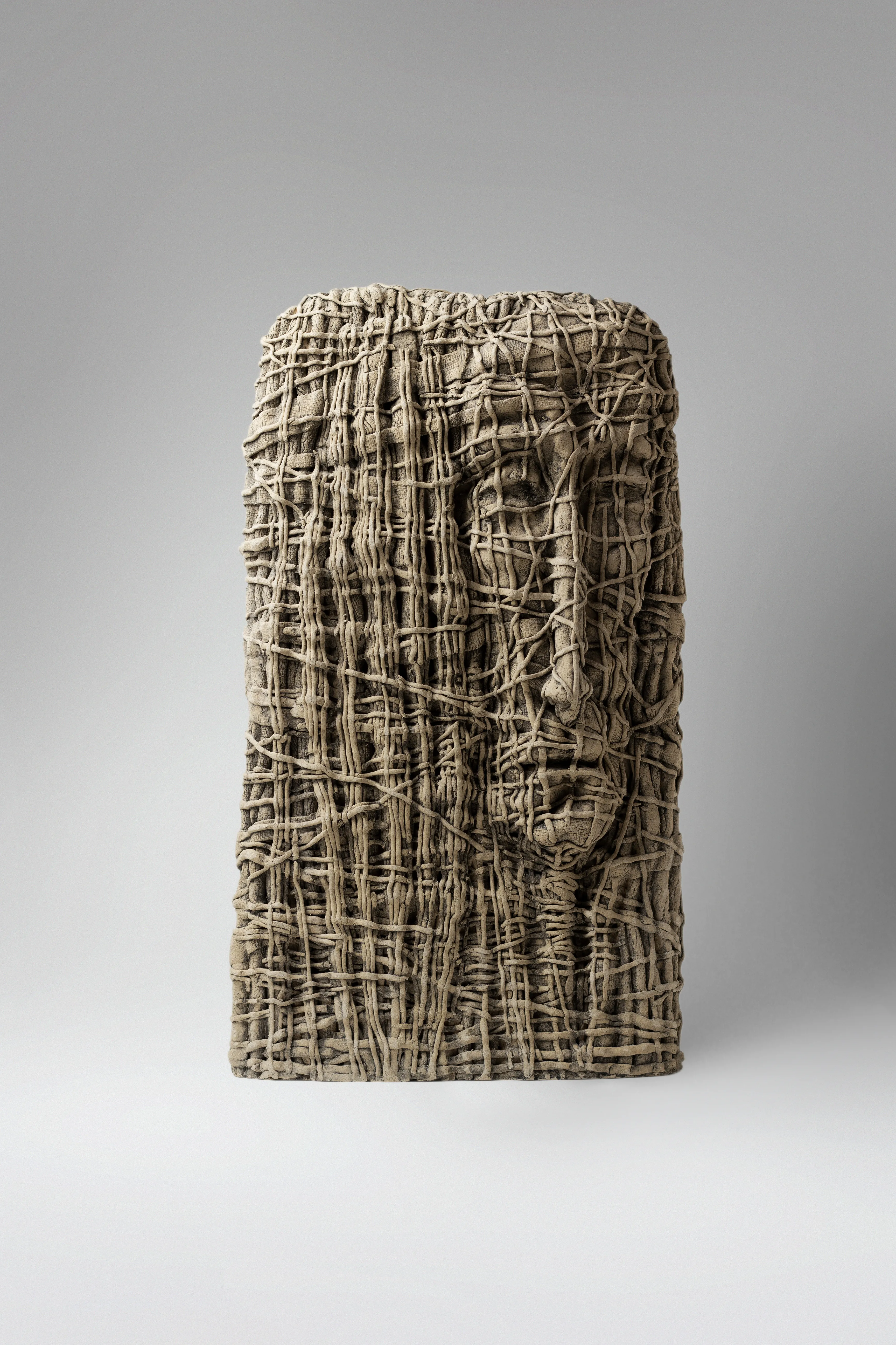Image of Redoubling by Liudmyla Davydenko, size: 48х27х14, made of chamotte, glaze, Sculpture medium, part of the Holova/Head series, priced at $1200