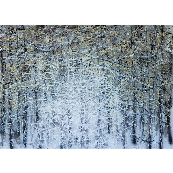 Image of Wind 2 by Liudmyla Davydenko, size: 100х140, made of oil/canvas, Painting medium, part of the Isolines series, priced at $2500