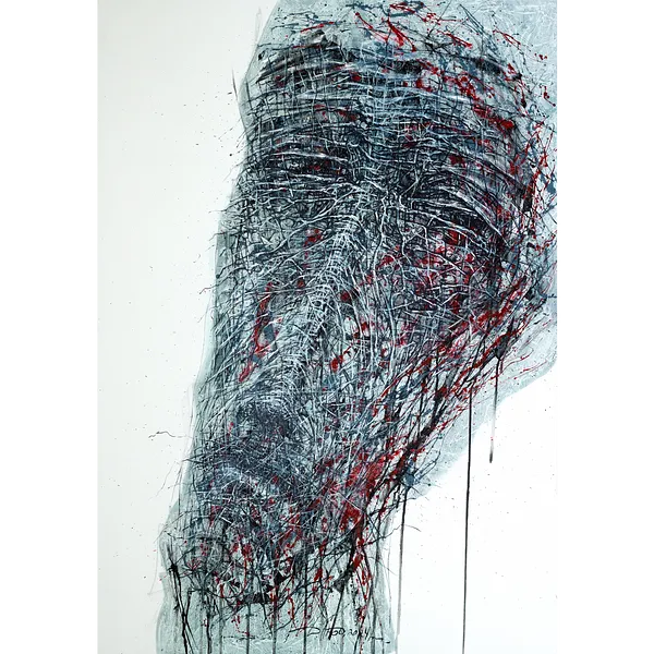 Image of Head 2 by Liudmyla Davydenko, size: 140x200, made of oil/canvas, Painting medium, part of the Holova/Head series, priced at $4000