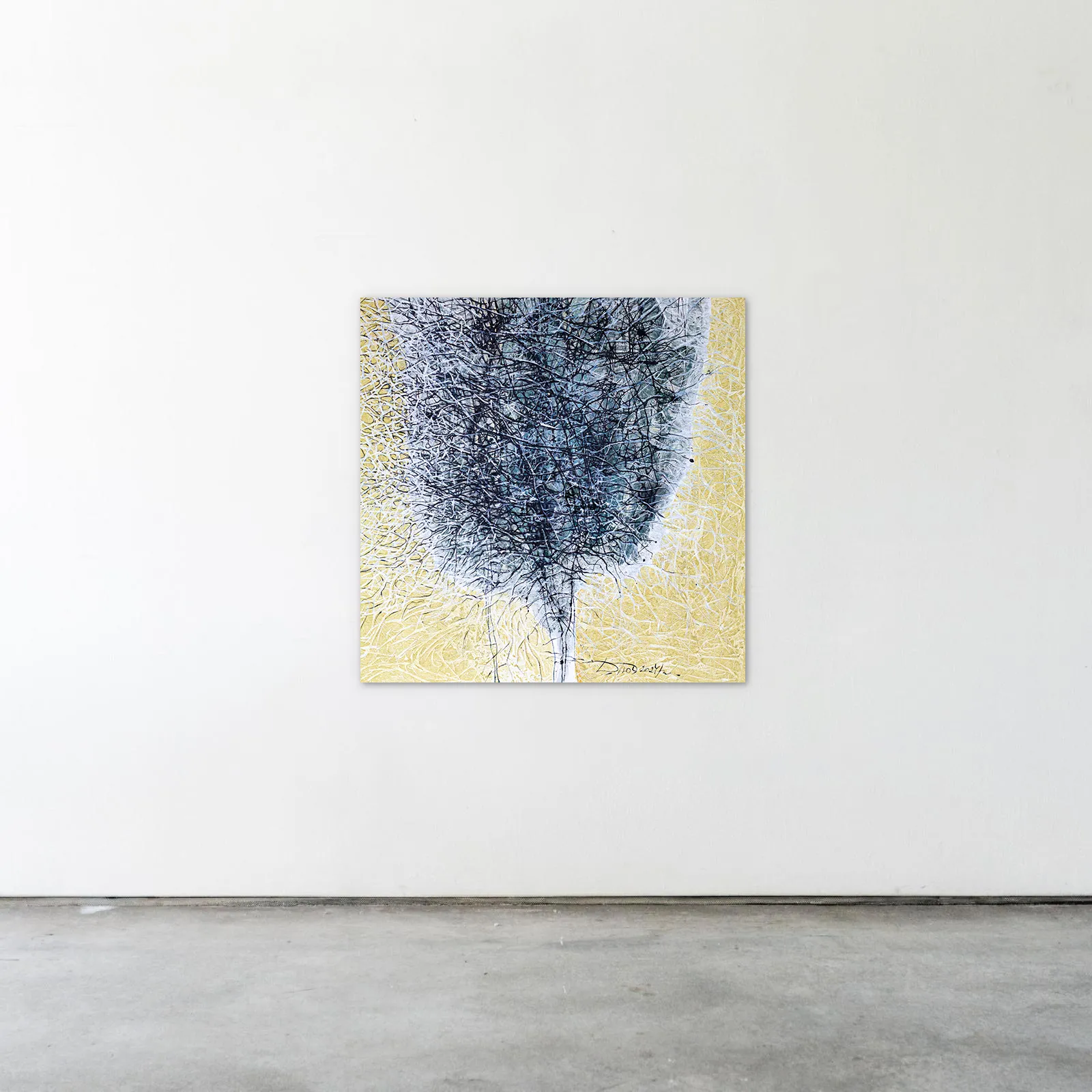 Image of Appearance 2 by Liudmyla Davydenko, size: 100х100, made of oil/canvas, Painting medium, part of the Rhizome series, priced at $1500 Photo 2 of 2.