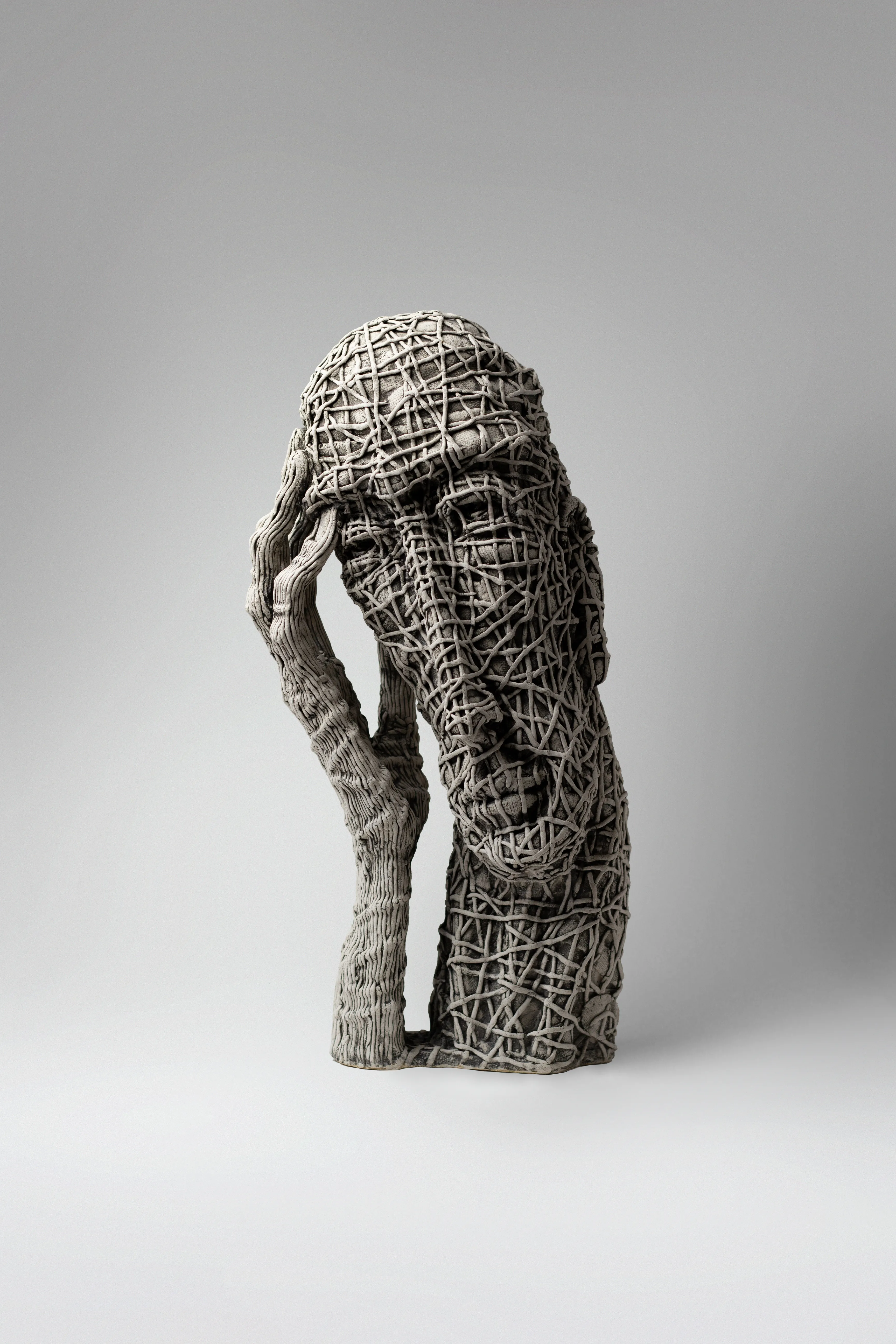 Image of To admit by Liudmyla Davydenko, size: 46х22х17, made of chamotte, glaze, Sculpture medium, part of the Holova/Head series, priced at $1200