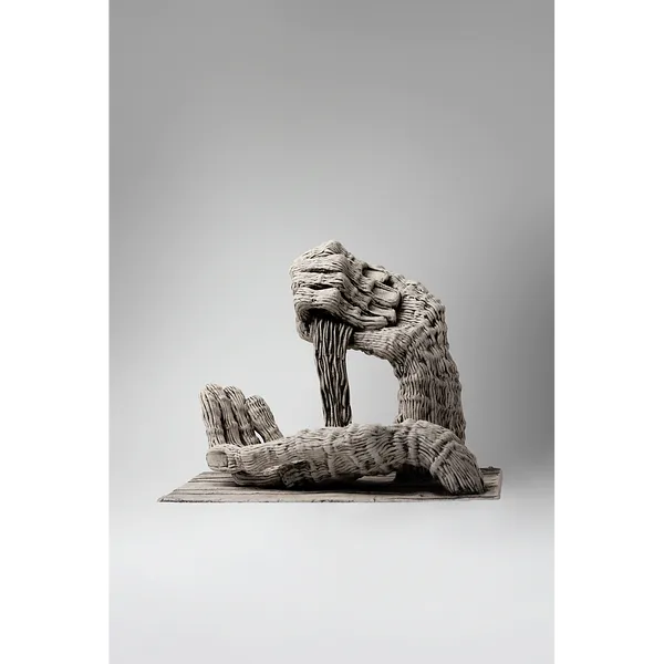 Image of The passage of time by Liudmyla Davydenko, size: 24x29x20, made of chamotte, glaze, Sculpture medium, part of the Holova/Head series, priced at $700